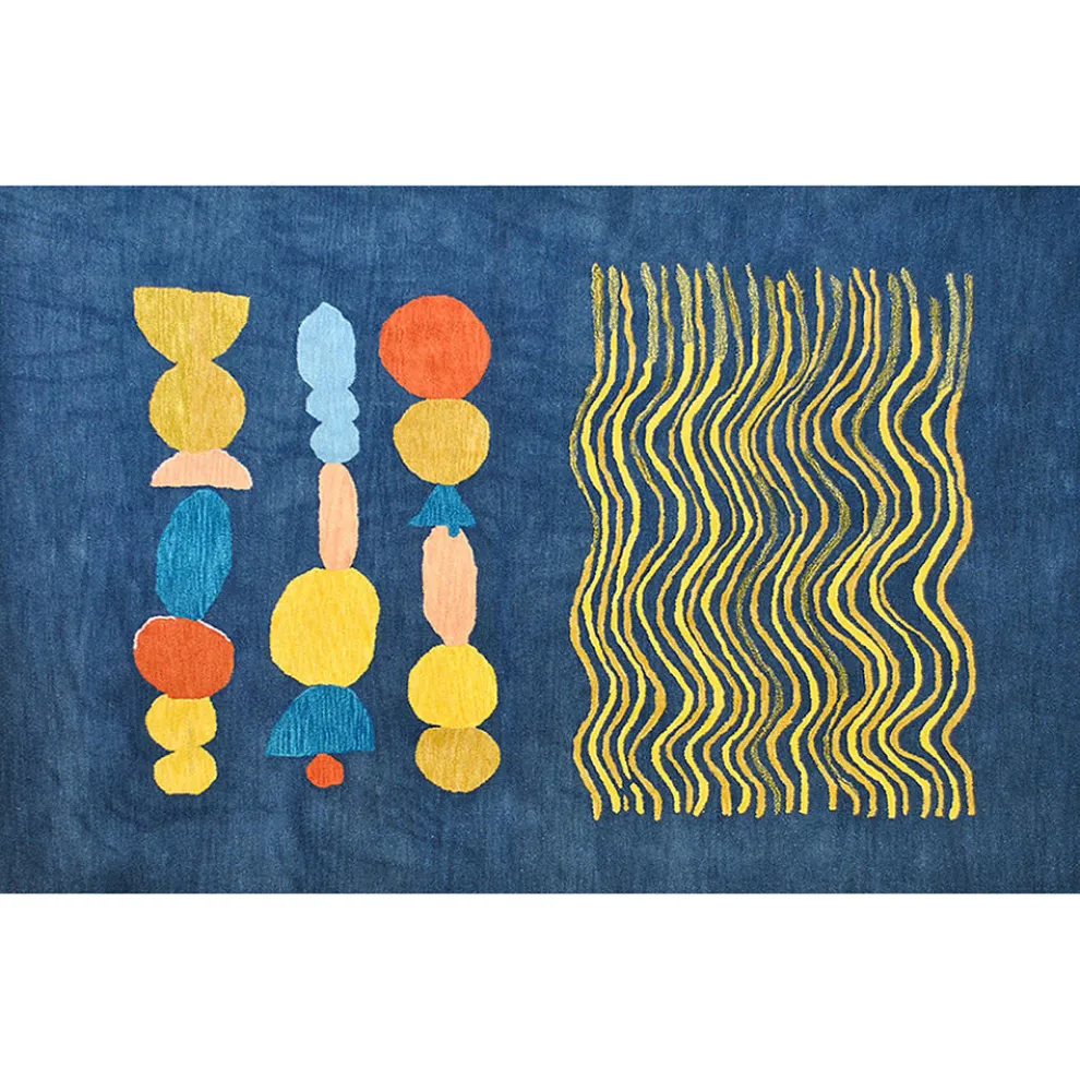 Waves + Ovals Rug - 400 x 300 cm