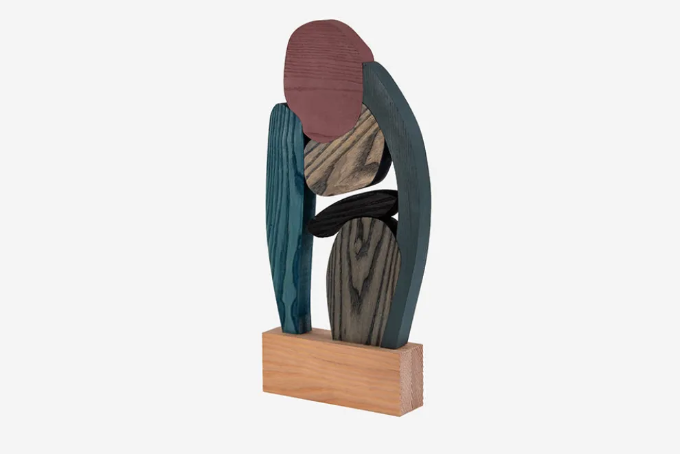 Abstract Assembly Sculpture - Blood Moon II