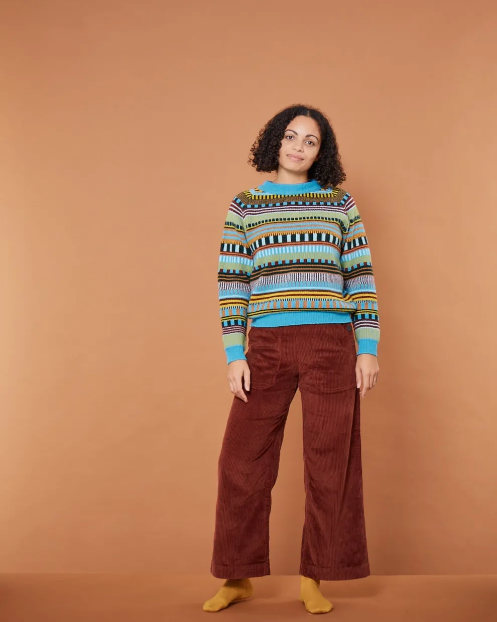 Static Stripe Jumper - Turquoise
