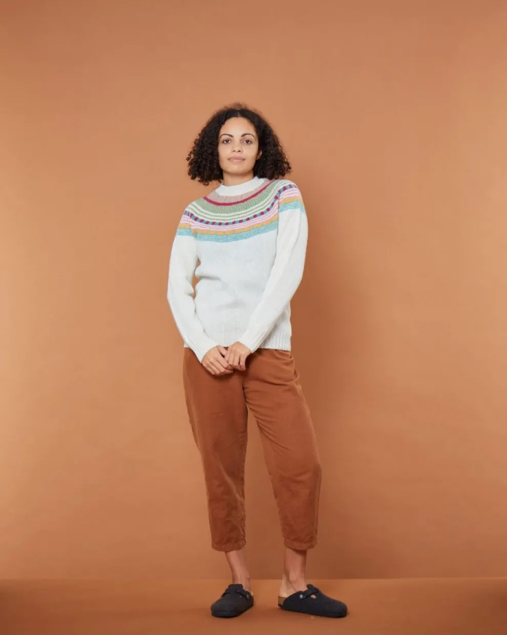 Magic Circle Yoke Jumper - Winter White