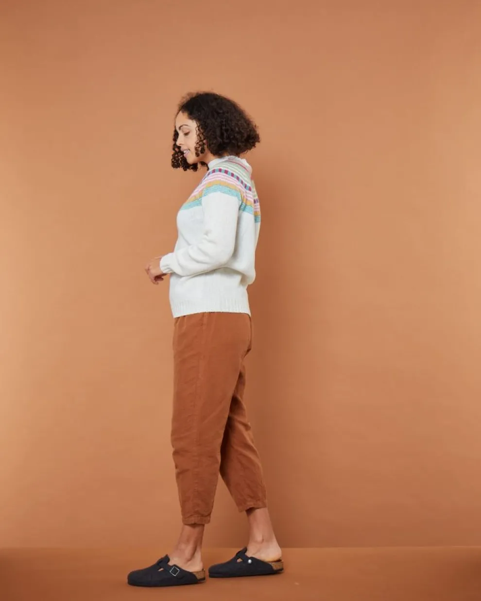 Magic Circle Yoke Jumper - Winter White