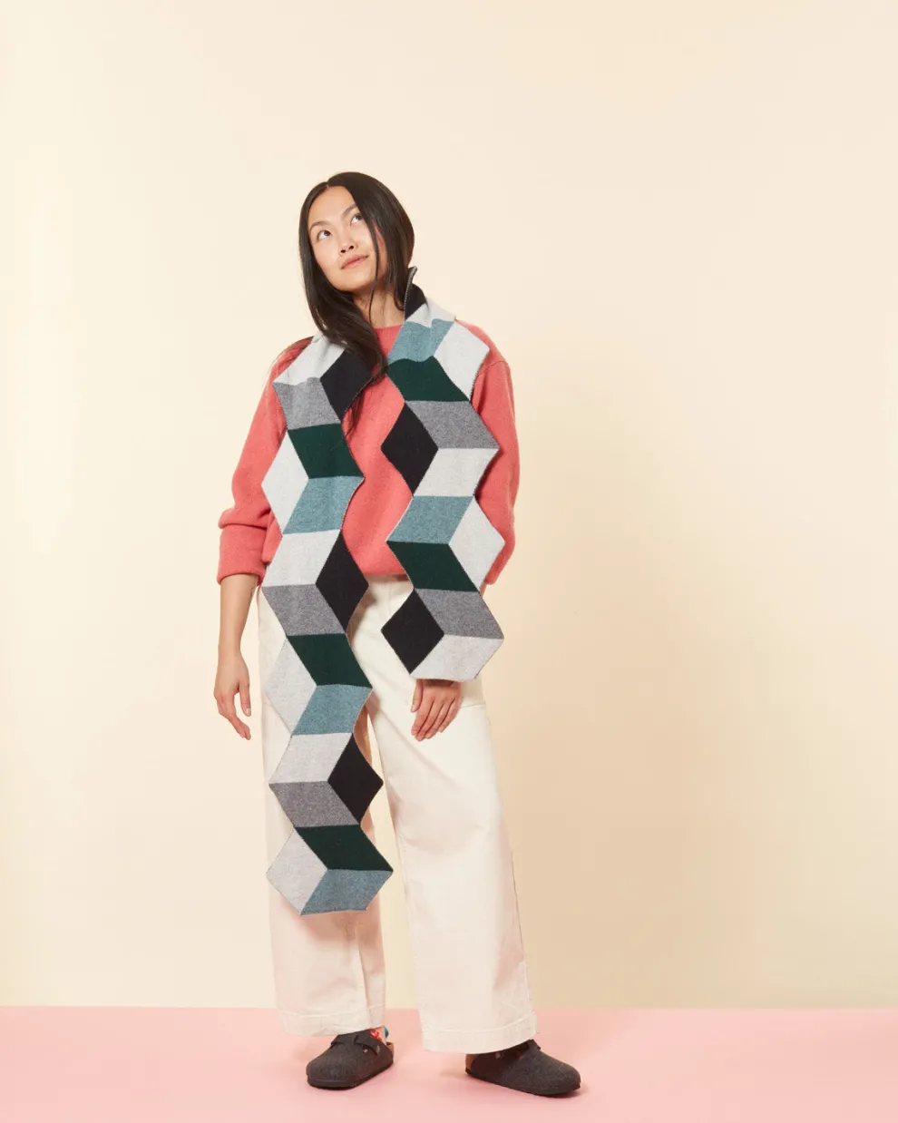 Cube Scarf - Black