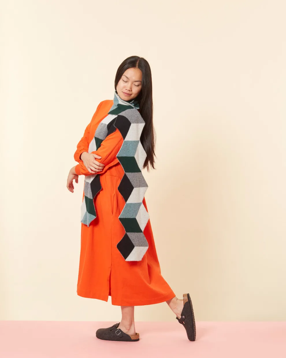 Cube Scarf - Black