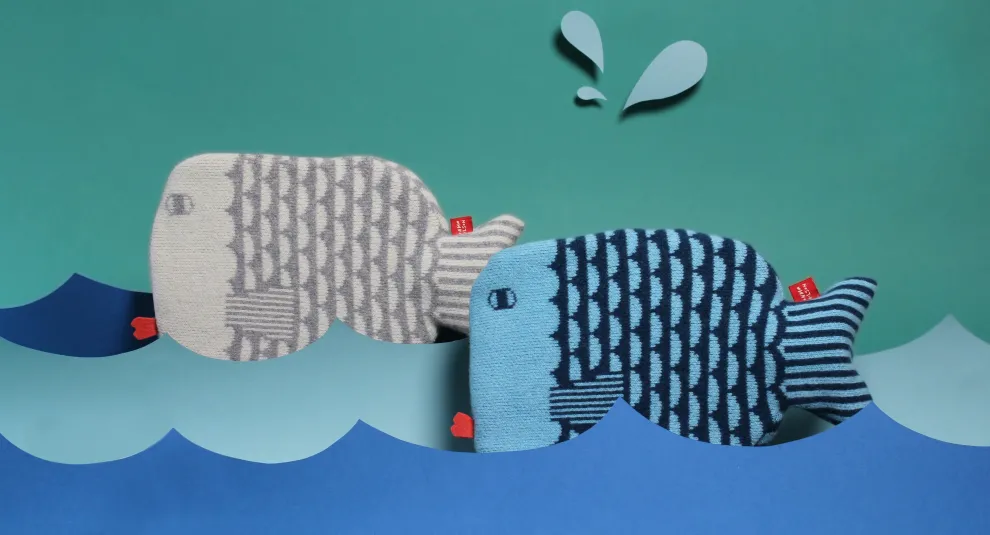 Finn Hot Water Bottle - Blue