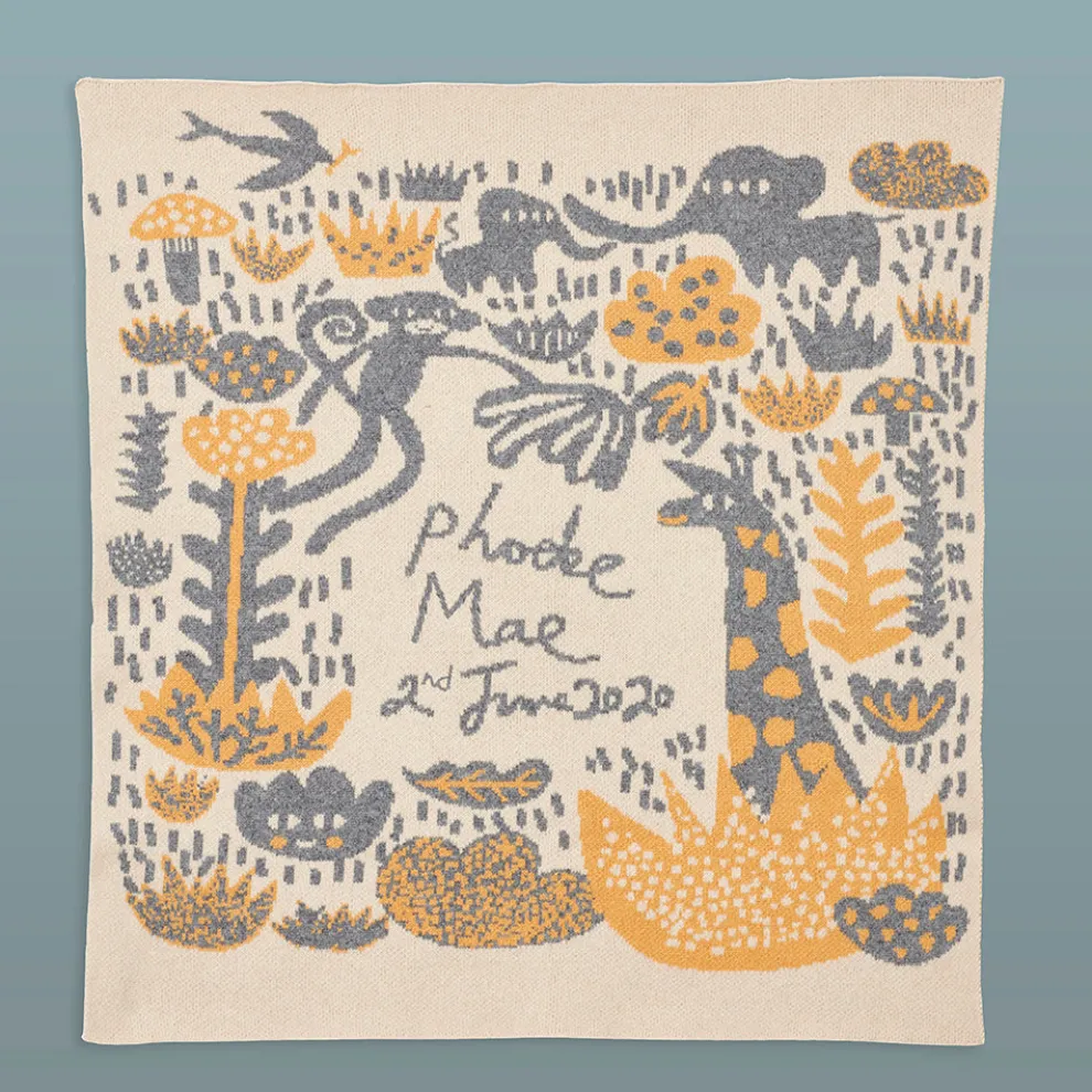 Bespoke Menagerie Baby Blanket