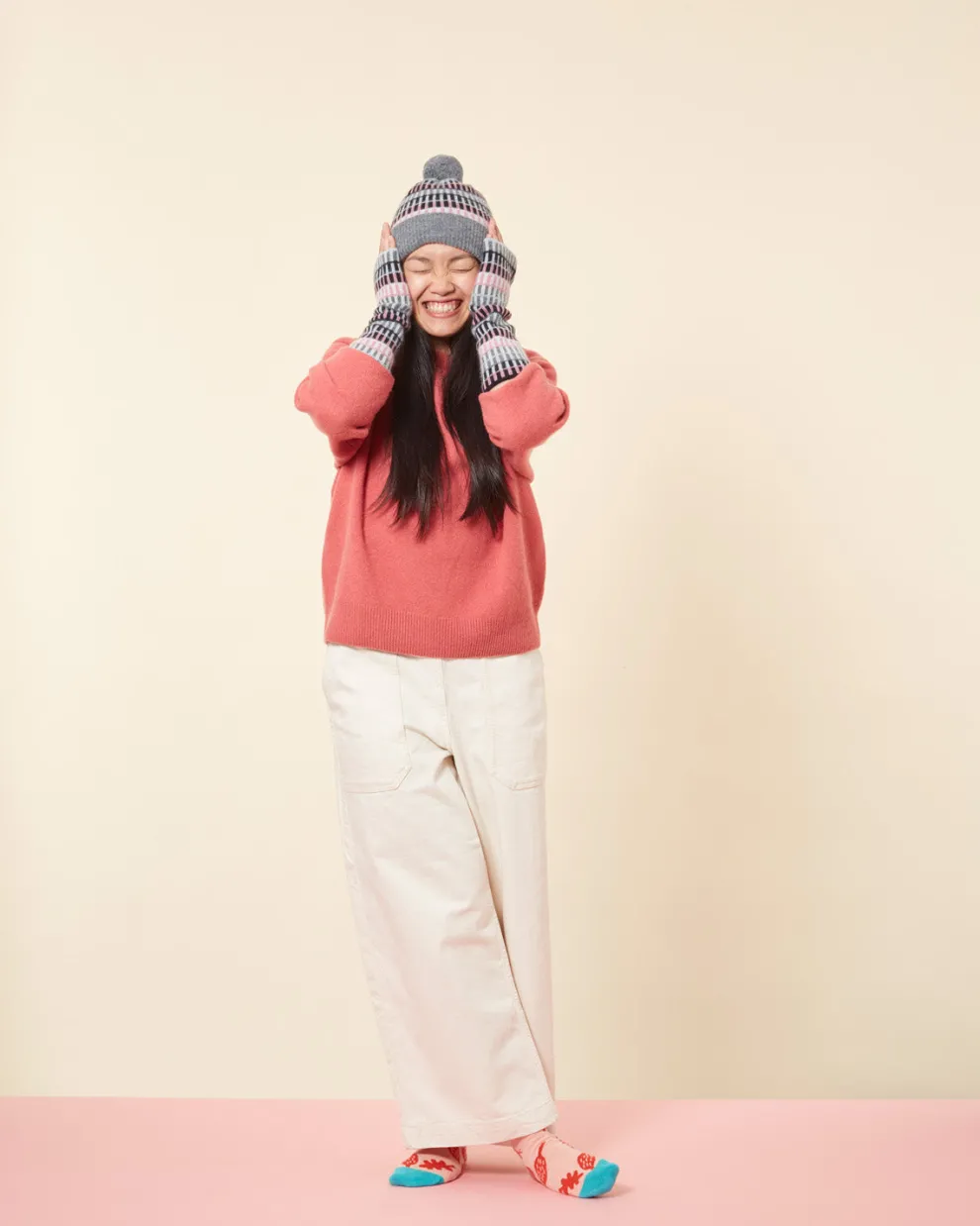 Shiel Beanie Hat - Tea Rose