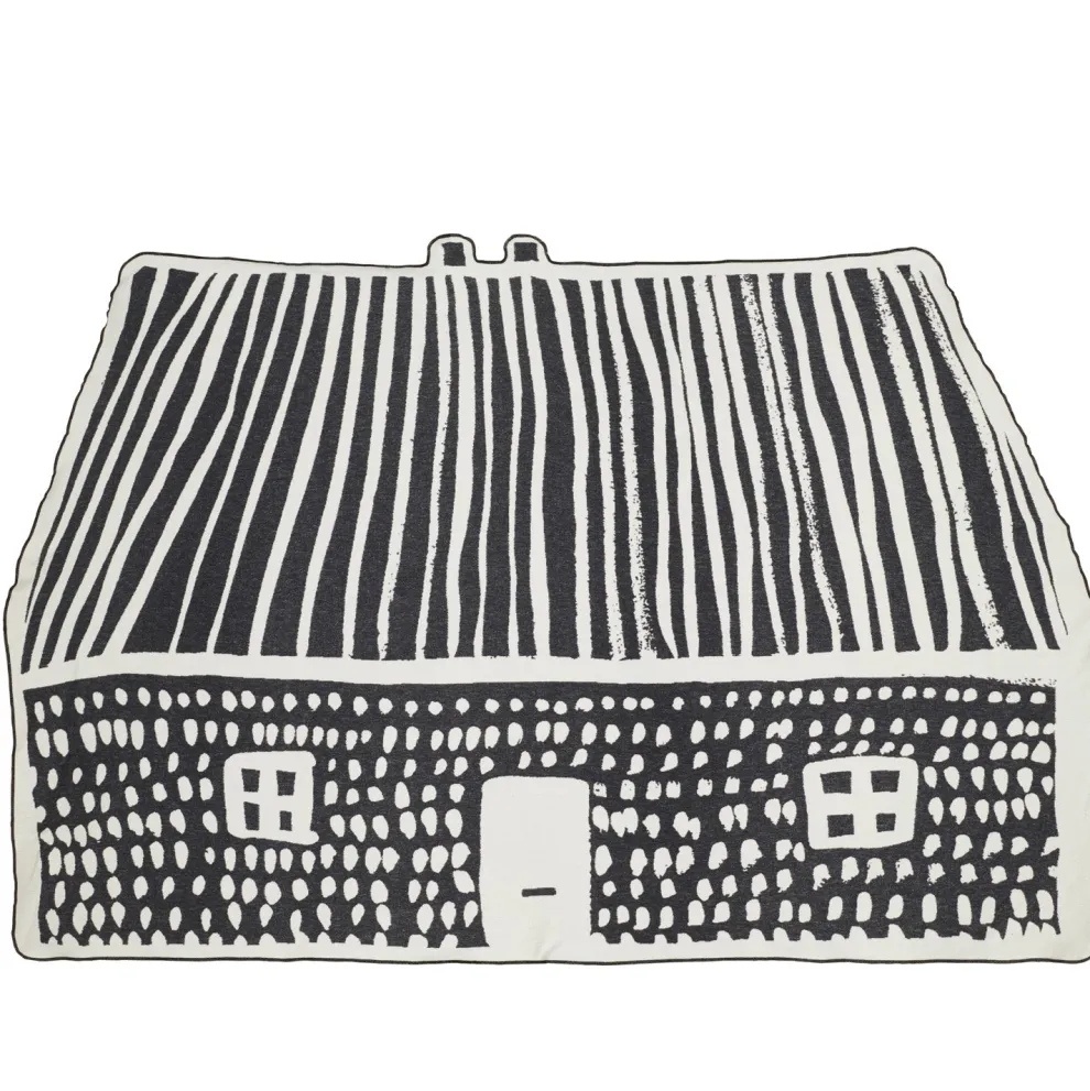 House Shaped Cotton Throw