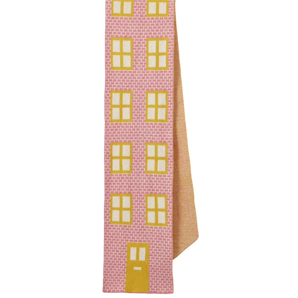 House Shaped Scarf - Nougat