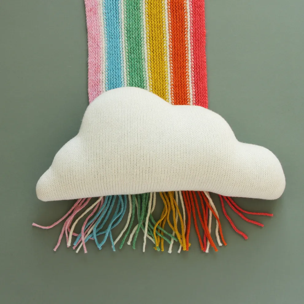 Cloud Small Shaped Cushion - White