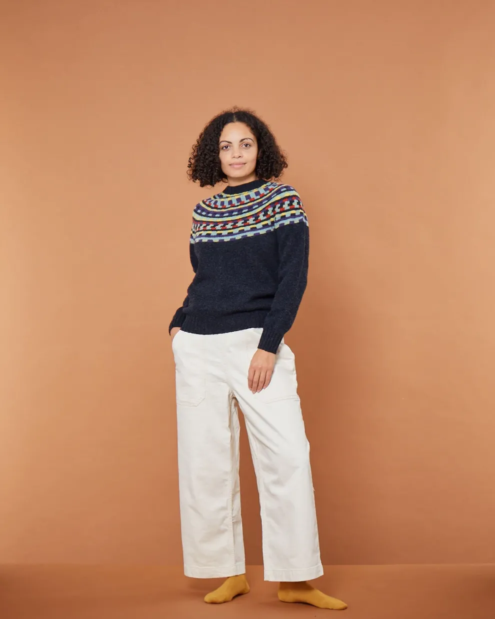 Glitch Yoke Jumper - Charcoal