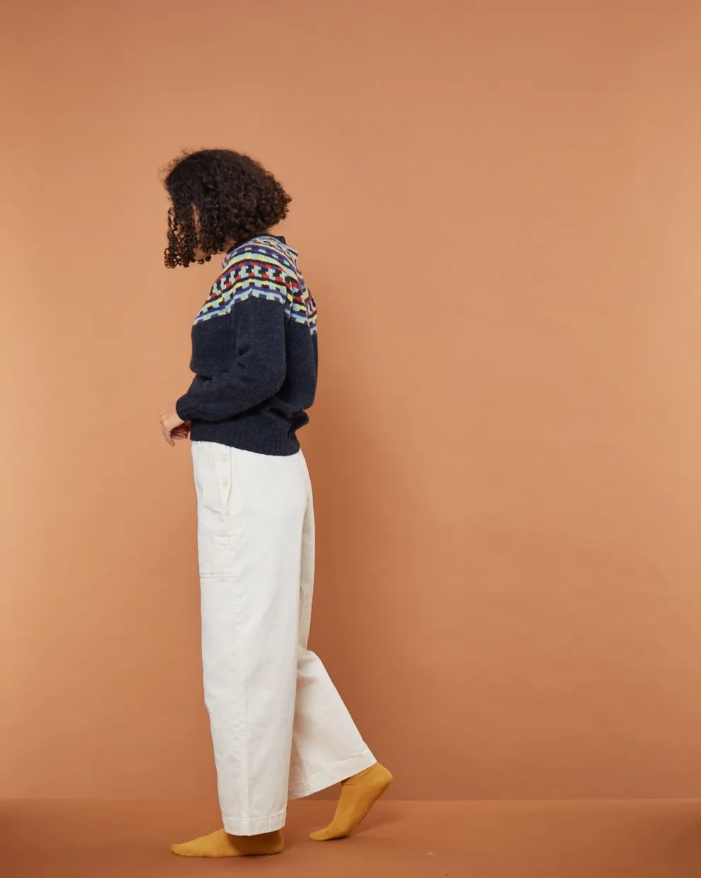 Glitch Yoke Jumper - Charcoal