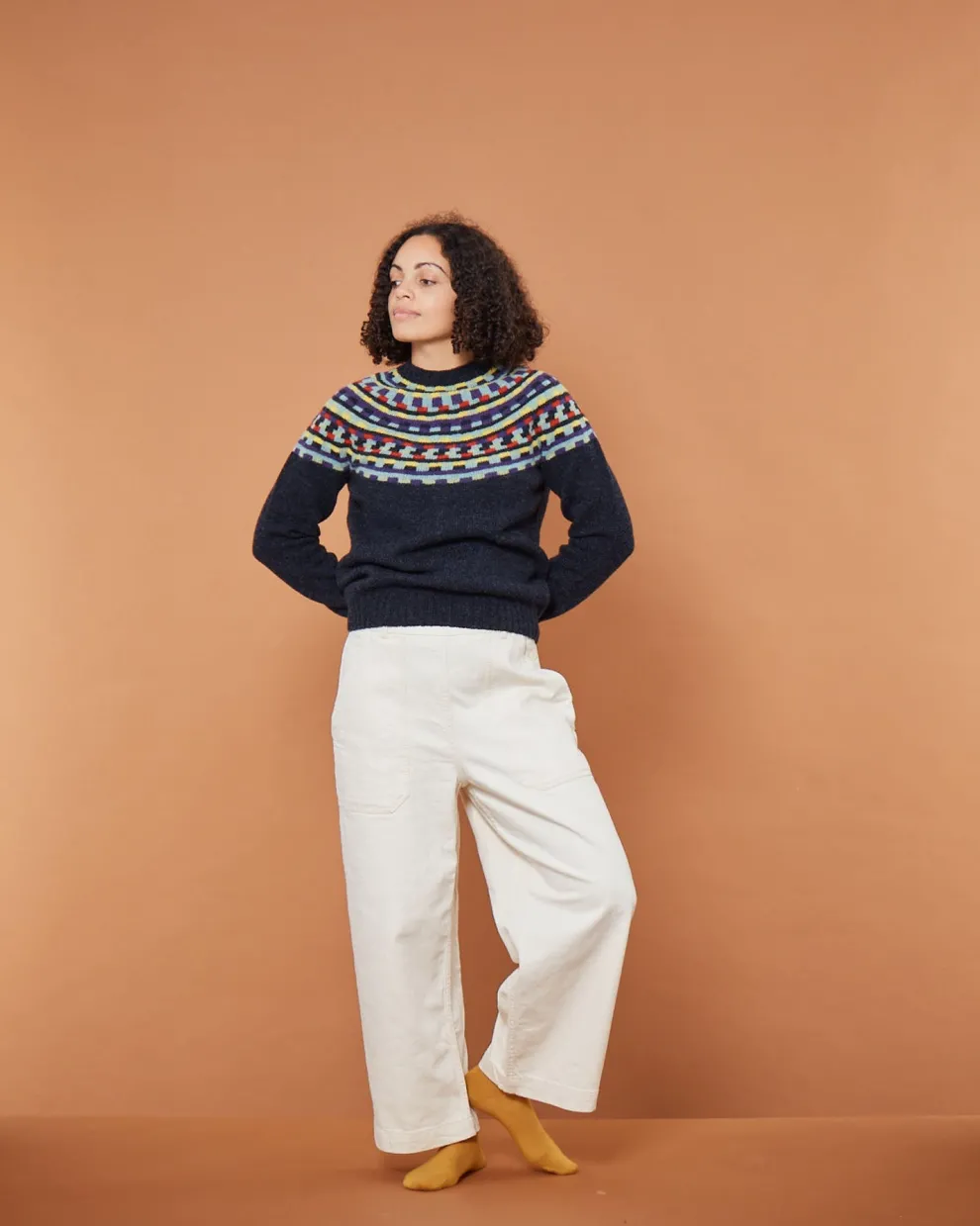 Glitch Yoke Jumper - Charcoal